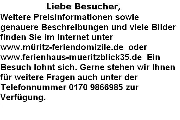 Röbel in der Region Mecklenburgische Schweiz